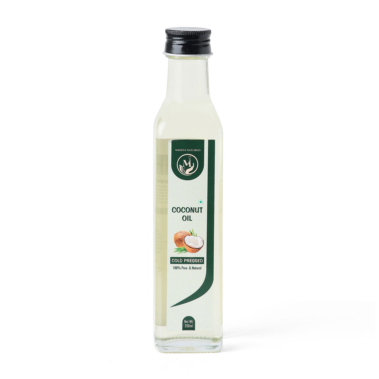 Pure Cold Pressed Coconut Oil | 250 ml | Glass Bottle - Image 3