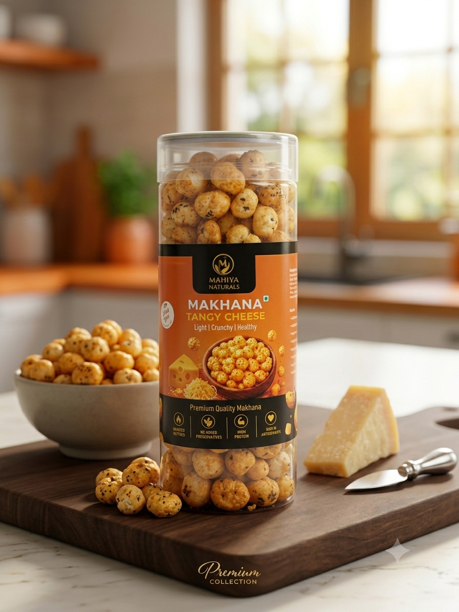 Mahiya Naturals Roasted Makhana – Cheese 90gm